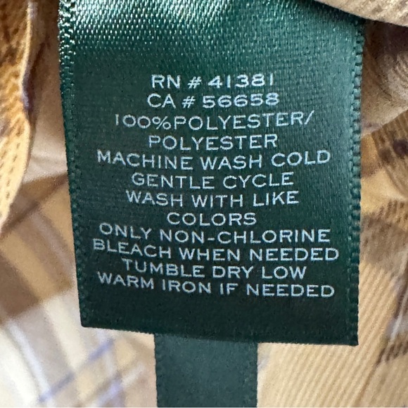 Lauren Ralph Lauren Wrap Plaid Blouse – XS Fall Colors - Picture 5 of 7